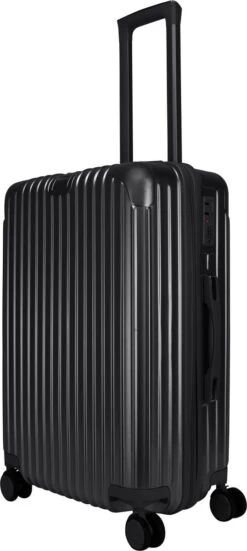 Royal Swiss - Kofferset - Cijferslot- Lichtgewicht Koffer - 4 Wielen- Zwart -Beroemde Bagage Winkel 538x1200