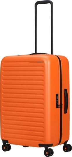 Samsonite Reiskoffer - Stackd Spinner 68/25 (Medium) Orange 25 Samsonite Reiskoffer - Stackd Spinner 68/25 (Medium) Orange -Beroemde Bagage Winkel 549x1200