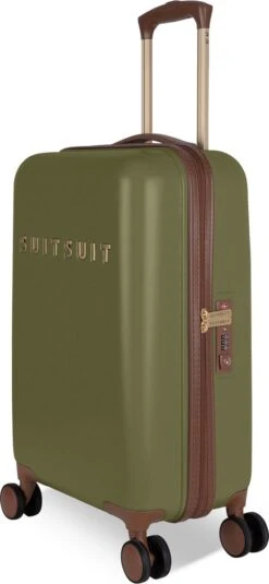 SUITSUIT - Fab Seventies - Martini Olive - Handbagage (55 Cm) -Beroemde Bagage Winkel 554x1200 1