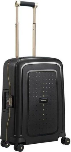 Samsonite Reiskoffer - S'Cure Dlx Spinner 55/20 (Handbagage) Black/Gold Deluscious -Beroemde Bagage Winkel 562x1200 1