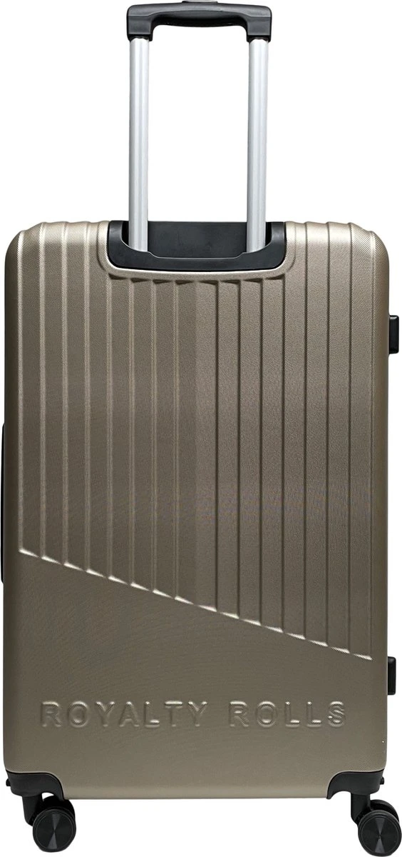 Royalty Rolls Amsterdam XL Reiskoffer 78 Cm - 98 Liter - Champagne 5 Royalty Rolls Amsterdam XL Reiskoffer 78 Cm - 98 Liter - Champagne - Afbeelding 3