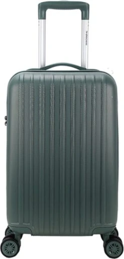 Decent Handbagage Koffer / Trolley / Reiskoffer - 55 Cm - 38 Liter - ABS - Tranporto - Groen -Beroemde Bagage Winkel 577x1200
