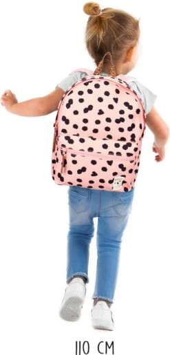 Kidzroom Lucky Me - Rugzak - 2 T/m 6 Jaar - Roze - Stippen -Beroemde Bagage Winkel 577x1200 5