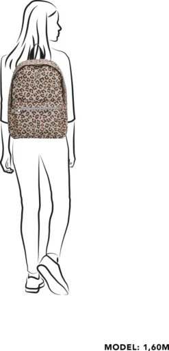 Beagles Originals Limited Edition Rugzak - 14 Inch Laptopvak - Panter/Grijs -Beroemde Bagage Winkel 578x1200 4