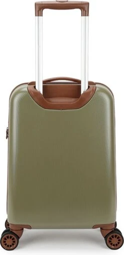 Decent Retro Handbagage Koffer 55 Cm Dark Green -Beroemde Bagage Winkel 586x1200 1