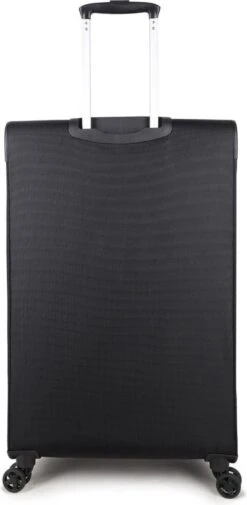 Decent D-Upright Large Koffer - 76 Cm Expandable - TSA Slot - Zwart -Beroemde Bagage Winkel 587x1200