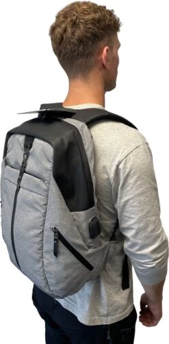Backpack USB Laptoprugzak - 15,6 Inch - Waterdichte Ritsen - Rugtas - Anti Diefstal - Design 2023 -Beroemde Bagage Winkel 589x1200 5