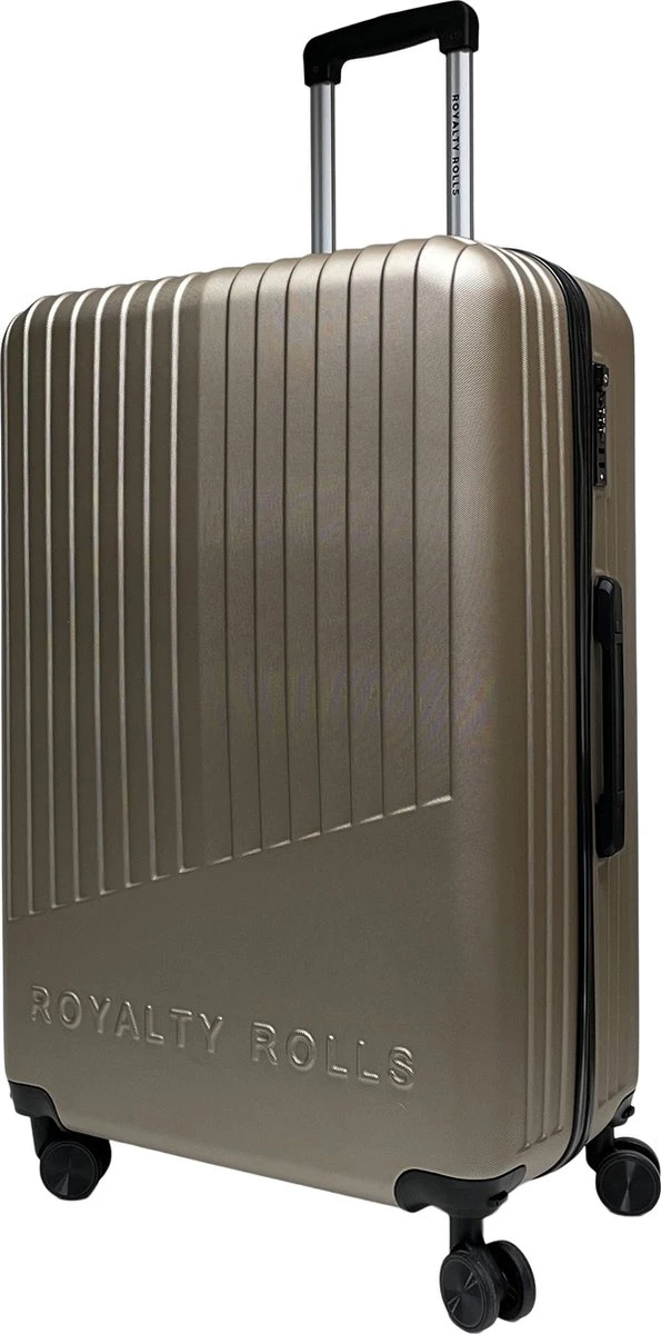 Royalty Rolls Amsterdam XL Reiskoffer 78 Cm - 98 Liter - Champagne 3 Royalty Rolls Amsterdam XL Reiskoffer 78 Cm - 98 Liter - Champagne