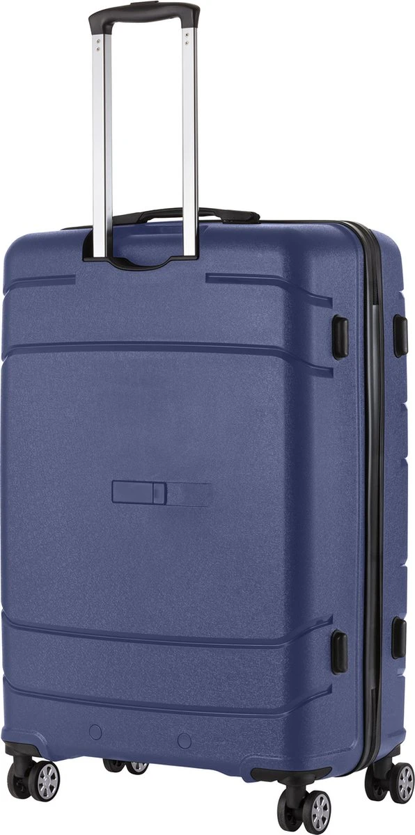 TravelZ Big Bars Reiskoffer 78 Cm Met Dubbele Wielen - Trolley Koffer Met TSA-slot - Blauw 5 TravelZ Big Bars Reiskoffer 78 Cm Met Dubbele Wielen - Trolley Koffer Met TSA-slot - Blauw - Afbeelding 3