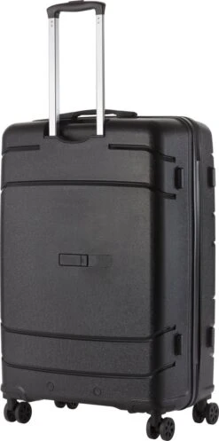 TravelZ Big Bars Reiskoffer 78 Cm Met Dubbele Wielen - Trolley Koffer Met TSA-slot - Zwart -Beroemde Bagage Winkel 596x1200 2