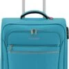 Travelite Cabin 2 Wheel Trolley Turquoise -Beroemde Bagage Winkel 597x1200