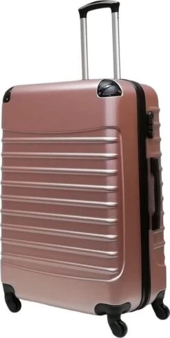 Castillo Quadrant 2 Delige ABS Kofferset (XL + S) - Rosé Gold -Beroemde Bagage Winkel 604x1200 1