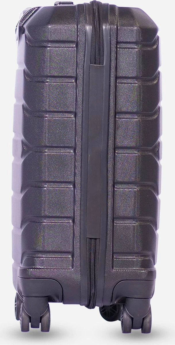 ©TROLLEYZ - Amsterdam LEGACY No.9 - Trolley - 55cm Met TSA Slot - Dubbele Wielen - 360° Spinners - 100% ABS - Handbagage Koffer In Night Black 7 ©TROLLEYZ - Amsterdam LEGACY No.9 - Trolley - 55cm Met TSA Slot - Dubbele Wielen - 360° Spinners - 100% ABS - Handbagage Koffer In Night Black - Afbeelding 5