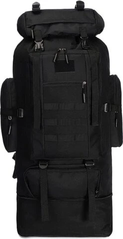 IBright XXL Tactical Backpack 100 Liter - Tactische Rugzak -Militaire Rugzak - Waterdicht - Zwart -Beroemde Bagage Winkel 619x1200 3