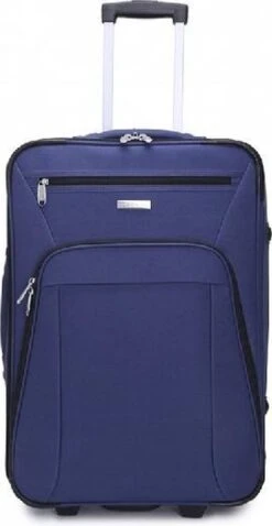 Decent Basic-Line Medium Trolley 63 Cm - Donkerblauw -Beroemde Bagage Winkel 620x1200 3