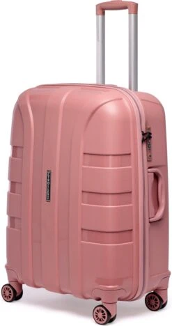 ©TROLLEYZ - Paris No.5 - Reiskoffer - 69cm Met TSA Slot - Dubbele Wielen - 360° Spinners - 100% Polypropyleen - Reiskoffer In Rose Blush -Beroemde Bagage Winkel 634x1200 1