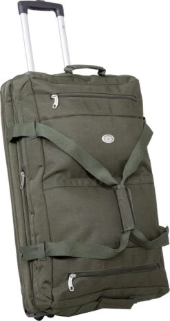 Travelsuitcase Atlanta - Stevige Trolley Tas - Groen - Handige Zakken - 80 Liter -Beroemde Bagage Winkel 638x1200