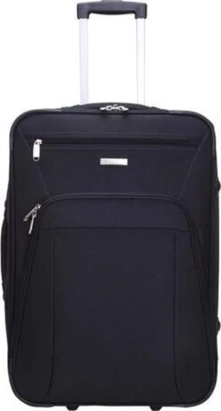 Decent Basic-Line Medium Trolley 63 Cm - Zwart -Beroemde Bagage Winkel 644x1200 2