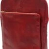 Bestleder – RZ30017 – Rood - Echt Leren - 2 In 1 - Schoudertas – Rugzak - Stevig - Hoge Kwaliteit Italiaans Leer- Rood -Beroemde Bagage Winkel 658x1200 1