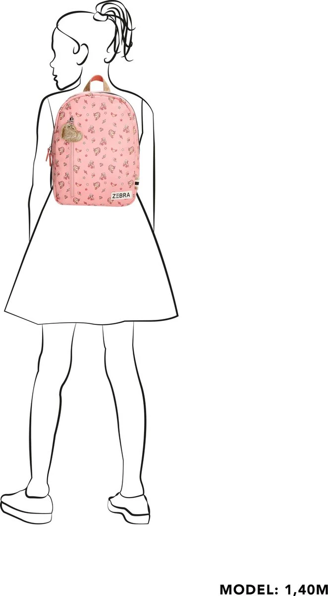 Zebra Rugzak Unicorn Fantasy Pink - Eenhoorn + Armbandje 8 Zebra Rugzak Unicorn Fantasy Pink - Eenhoorn + Armbandje - Afbeelding 6
