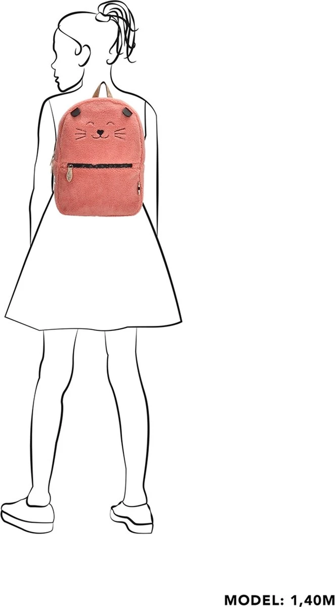 Zebra Girls Rugzak - Roze 8 Zebra Girls Rugzak - Roze - Afbeelding 6