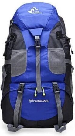 Merkloos Backpack - Free Knight Adventure - Blauw - Rugzak - 50 Liter