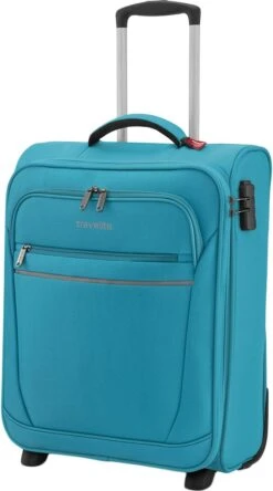 Travelite Cabin 2 Wheel Trolley Turquoise 17 Travelite Cabin 2 Wheel Trolley Turquoise -Beroemde Bagage Winkel 667x1200
