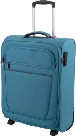 Travelite Cabin 2 Wheel Trolley Turquoise 25 Travelite Cabin 2 Wheel Trolley Turquoise -Beroemde Bagage Winkel 671x1200