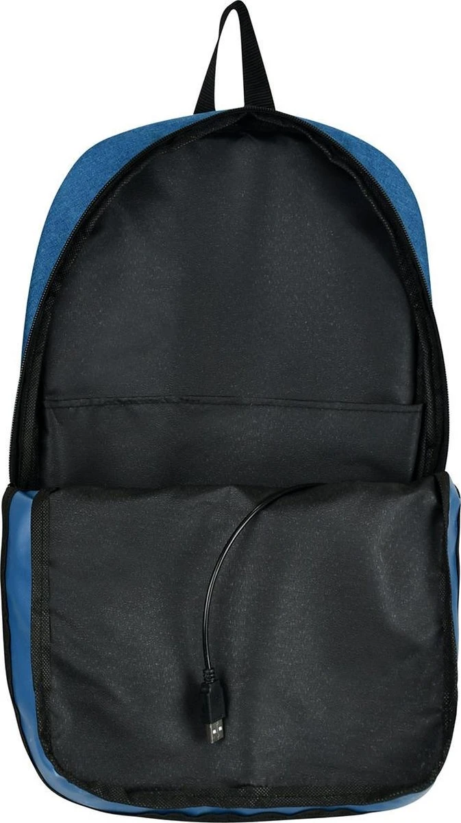 SafeSave Rugtas – Waterafstotende Schooltas Met Laptop Vak En Usb Aansluiting – Schoudertas – 15.6 Inch – Lichtblauw 5 SafeSave Rugtas – Waterafstotende Schooltas Met Laptop Vak En Usb Aansluiting – Schoudertas – 15.6 Inch – Lichtblauw - Afbeelding 3