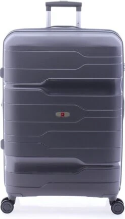 Gladiator Boxing L Spinner 77 - Exp - TSA Slot - Metallic Grey -Beroemde Bagage Winkel 687x1200 1