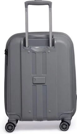 ©TROLLEYZ - Venice No.10 - Trolley - 55cm Met TSA Slot - Dubbele Wielen - 360° Spinners - 100% Polypropyleen - Handbagage Koffer In Silver Stone -Beroemde Bagage Winkel 693x1200 2