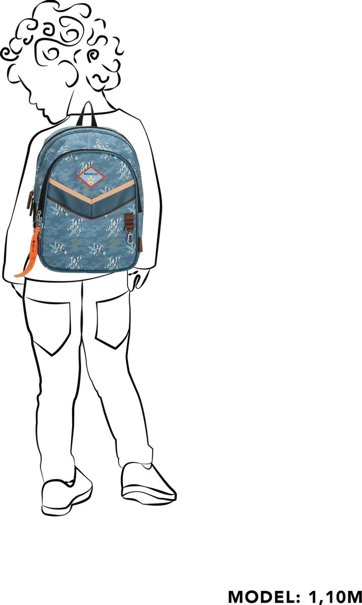 Beagles Originals Kids Adventures - Rugzak - Vliegtuig Print 7 Beagles Originals Kids Adventures - Rugzak - Vliegtuig Print - Afbeelding 5