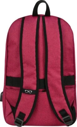 SafeSave Rugtas – Waterafstotende Schooltas Met Laptop Vak En Usb Aansluiting – Schoudertas – 15.6 Inch – Rood -Beroemde Bagage Winkel 731x1200 3