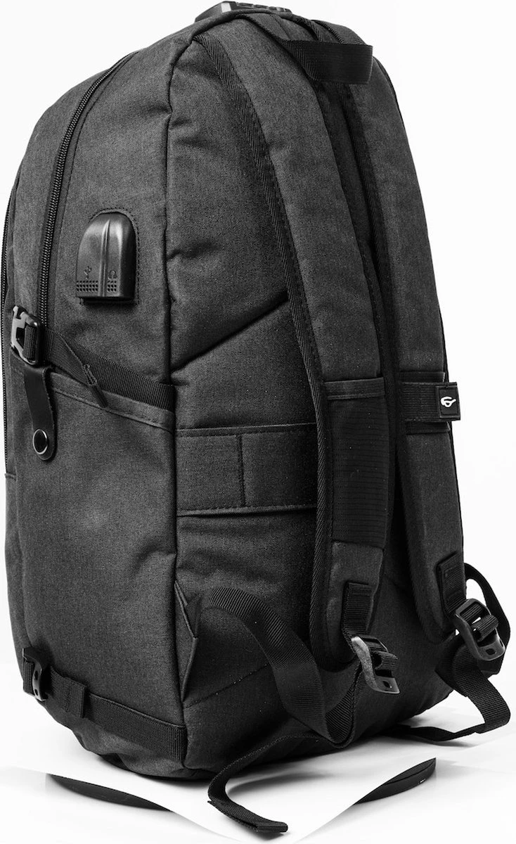 Grab Bag - #Code Edition - Rugtassen - Zwart - Anti Diefstal 9 Grab Bag - #Code Edition - Rugtassen - Zwart - Anti Diefstal - Afbeelding 7