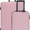 Enrico Benetti Louisville Kofferset Tweedelig - 39040-02 - Roze -Beroemde Bagage Winkel 741x1200 1