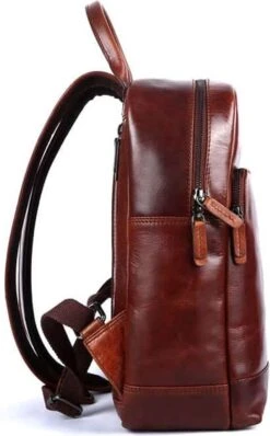 Genicci Amsterdam Rugzak - Cognac -Beroemde Bagage Winkel 745x1200 8