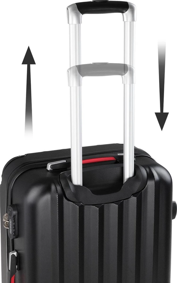 Monzana Hardcase Kofferset Baseline – 3 Stuks M/L/XL - Zwart 9 Monzana Hardcase Kofferset Baseline – 3 Stuks M/L/XL - Zwart - Afbeelding 7