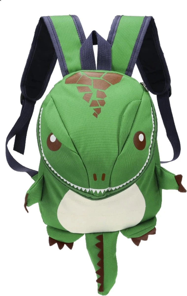 Kleine Dino Rugzak Groen Monster Draak Tas - Rugtas Schooltas Rugtasje Dinosaurus T-rex 5 Kleine Dino Rugzak Groen Monster Draak Tas - Rugtas Schooltas Rugtasje Dinosaurus T-rex - Afbeelding 3