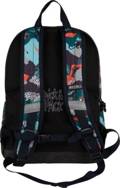 Pick & Pack Forest Dragon Backpack M - Multi Green -Beroemde Bagage Winkel 765x1200 6