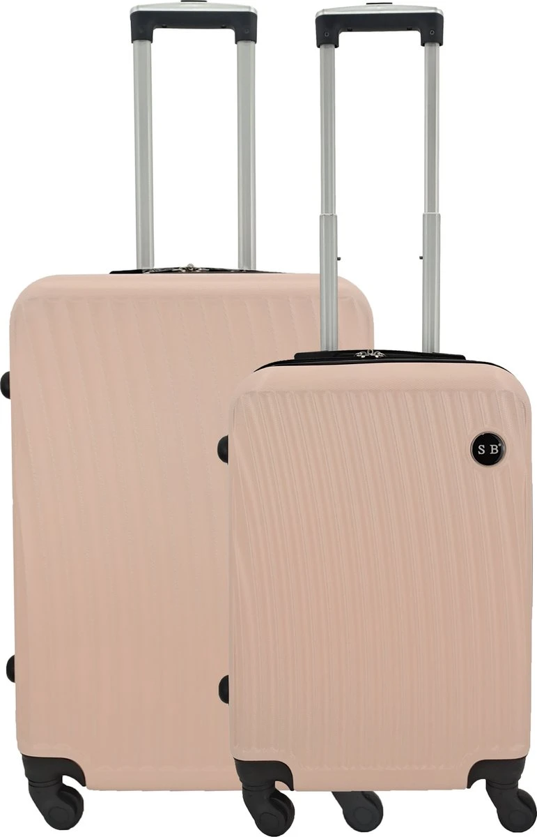 SB Travelbags Kofferset - 2 Delige -Licht Roze - 65cm/55cm 3 SB Travelbags Kofferset - 2 Delige -Licht Roze - 65cm/55cm