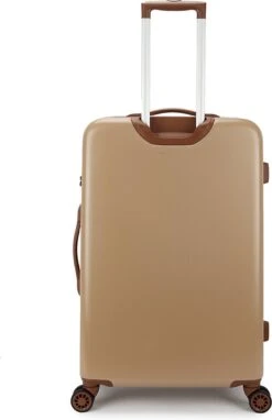 Decent Retro Koffer Groot 76 Cm Beige Brown -Beroemde Bagage Winkel 776x1200