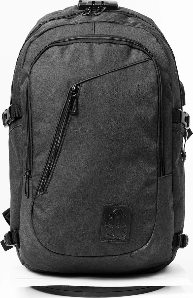 Grab Bag - #Code Edition - Rugtassen - Zwart - Anti Diefstal 3 Grab Bag - #Code Edition - Rugtassen - Zwart - Anti Diefstal