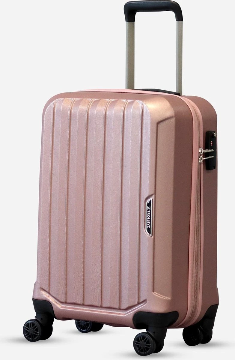 ©TROLLEYZ - Bali No.22 - Trolley 55cm Met TSA Slot - Dubbele Wielen - 360° Spinners - 100% ABS - Handbagage Koffer In Cosmopolitan Pink 3 ©TROLLEYZ - Bali No.22 - Trolley 55cm Met TSA Slot - Dubbele Wielen - 360° Spinners - 100% ABS - Handbagage Koffer In Cosmopolitan Pink