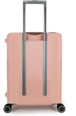 Decent Handbagage Koffer / Trolley / Reiskoffer - 55 Cm - 38 Liter - Polypropyleen - On-Tour - Roze -Beroemde Bagage Winkel 785x1200 1