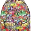 Miss Lulu Rugzak - 22,61 Liter - Graffiti (e1401g) -Beroemde Bagage Winkel 797x1200 12