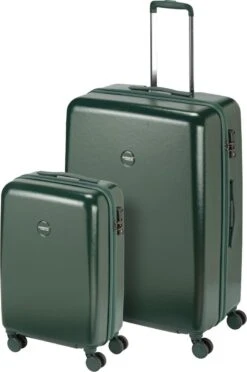 Princess Traveller Harlem - Handbaggage Koffer - Groen - S - 55cm -Beroemde Bagage Winkel 797x1200