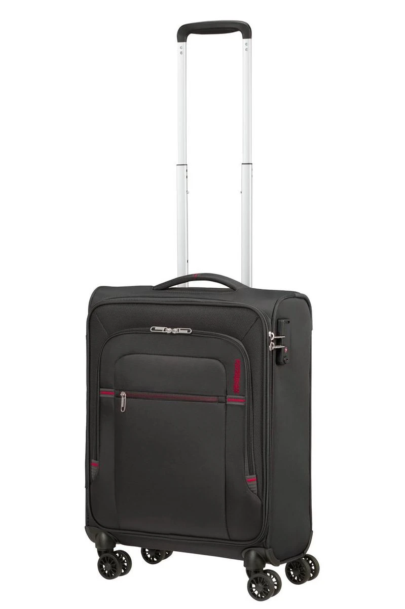 American Tourister Reiskoffer - Crosstrack Spinner 55/20 Tsa (Handbagage) Grey/Red 7 American Tourister Reiskoffer - Crosstrack Spinner 55/20 Tsa (Handbagage) Grey/Red - Afbeelding 5