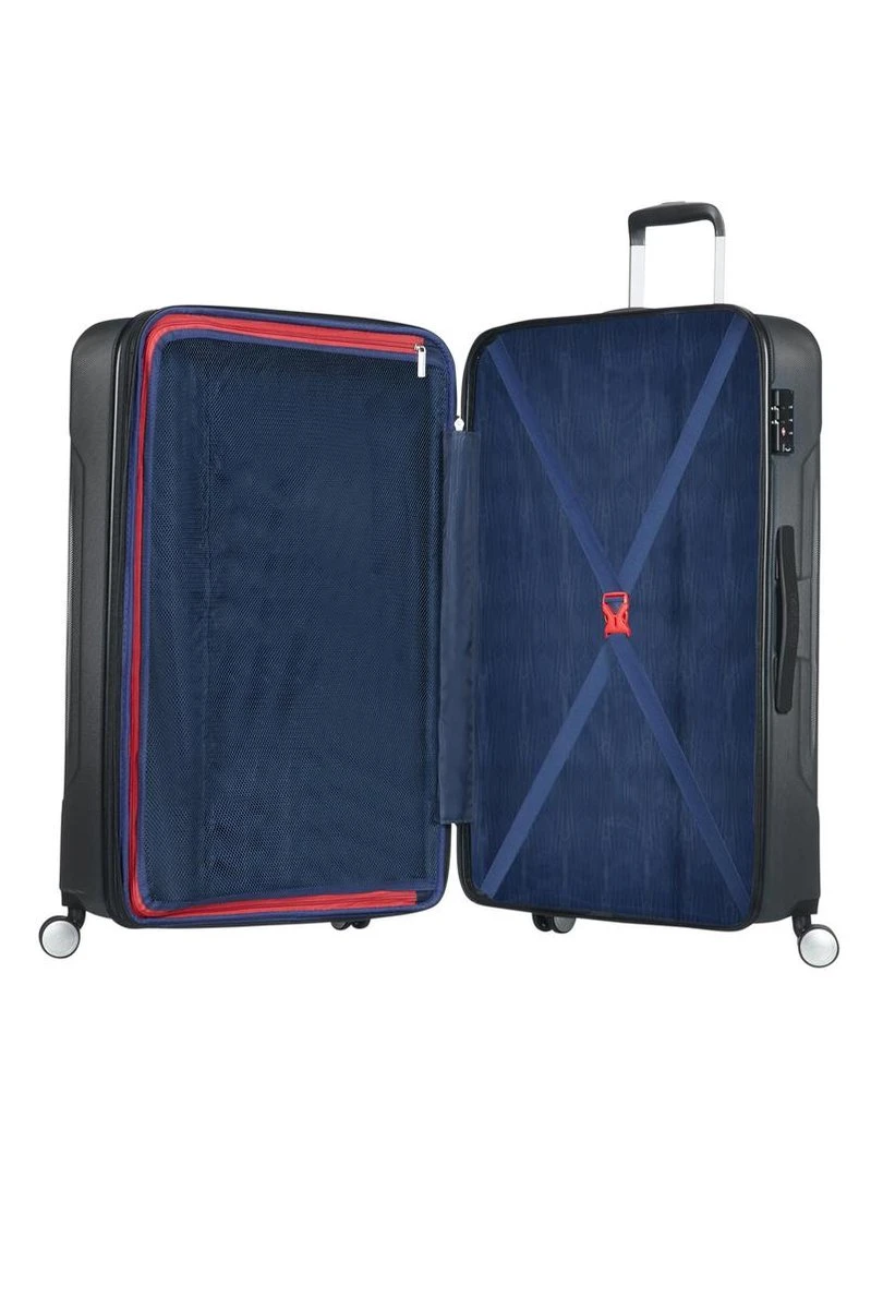 American Tourister Tracklite Spinner Reiskoffer 67 Cm - Dark Slate 4 American Tourister Tracklite Spinner Reiskoffer 67 Cm - Dark Slate - Afbeelding 2