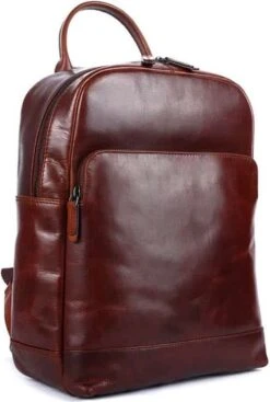 Genicci Amsterdam Rugzak - Cognac -Beroemde Bagage Winkel 807x1200 9