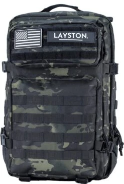 LAYSTON. - 45L Sport School Werk Rugtas - Sport Rugzak - Tactical Backpack - Waterafstotend - Camo Groen -Beroemde Bagage Winkel 812x1200 4